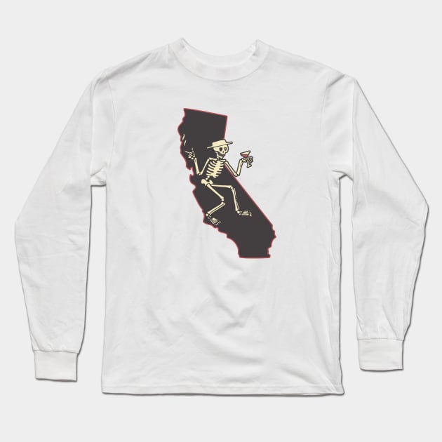 CA Skelly Raglan Long Sleeve T-Shirt by Bone Perez